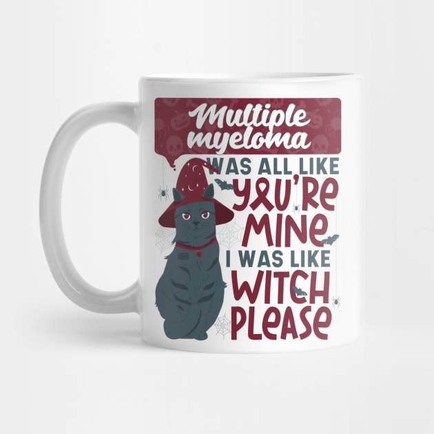 Funny Multiple Myeloma Mine Witch Please Halloween Black Cat by porcodiseno